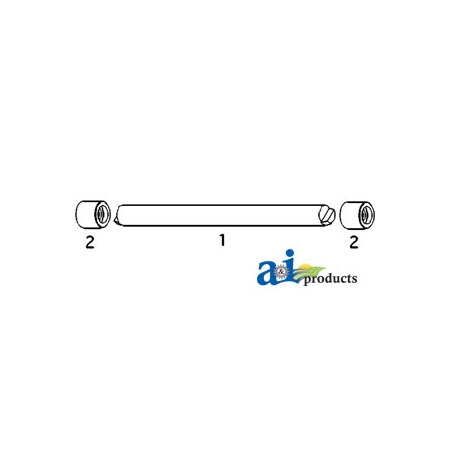 A & I Products Bushing, w/ O-ring, .020" OS 1.7" x1.7" x2" A-R54785